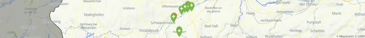Map view for Pharmacies emergency services nearby Steinerkirchen an der Traun (Wels  (Land), Oberösterreich)